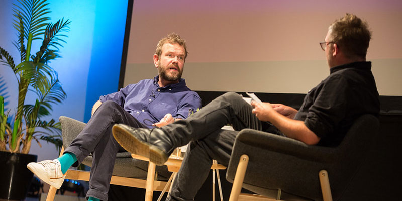 Danny Wallace interviewing James O'Brien