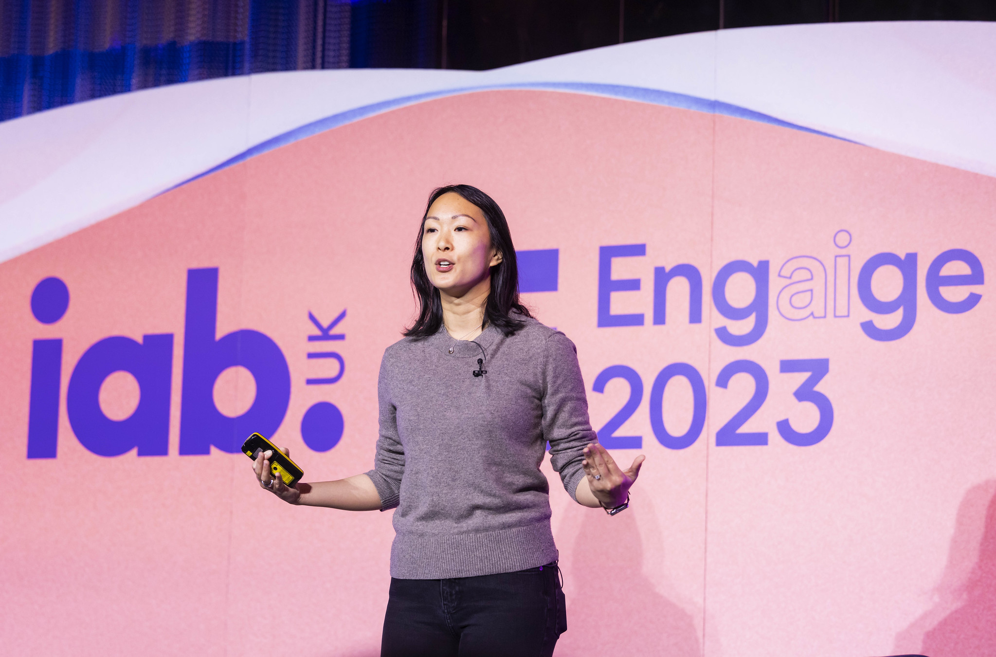 Emma Chiu speaking at Engage