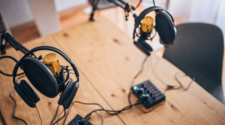headphones and mics