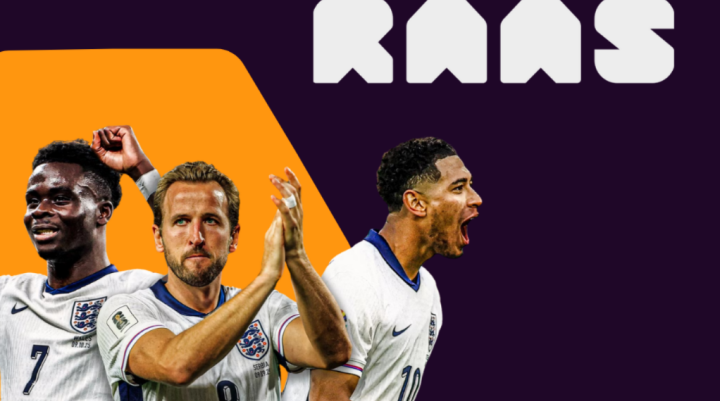 England world cup team cheering and RAAS LAB logo