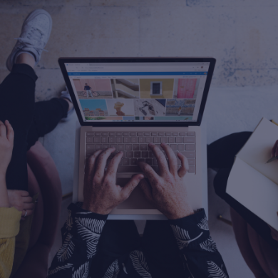 A person on laptop