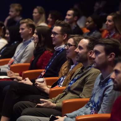 The audience at an IAB event
