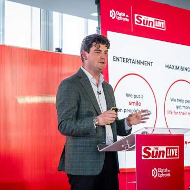 Owen Griffiths from The Sun at The Sun's Digital Upfront