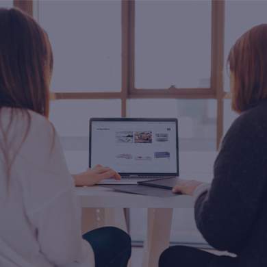 people at a computer screen