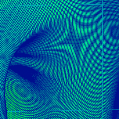 Abstract image green and blue