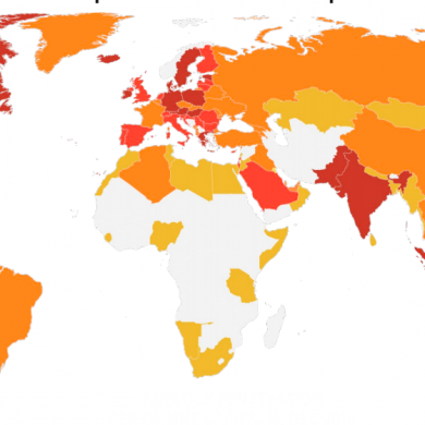 PageFair 2017 Global Adblock Report image of world