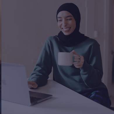 Person looking at computer