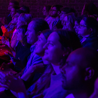 People in the audience at an IAB event