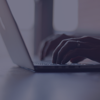 Person using laptop