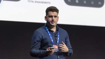 Person talking on stage