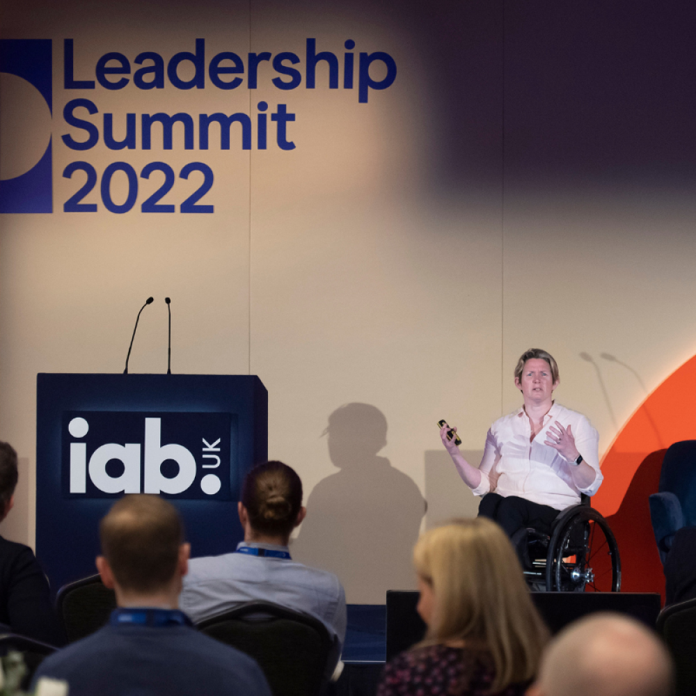 Clare Griffiths speaking at Leadership Summit 2022