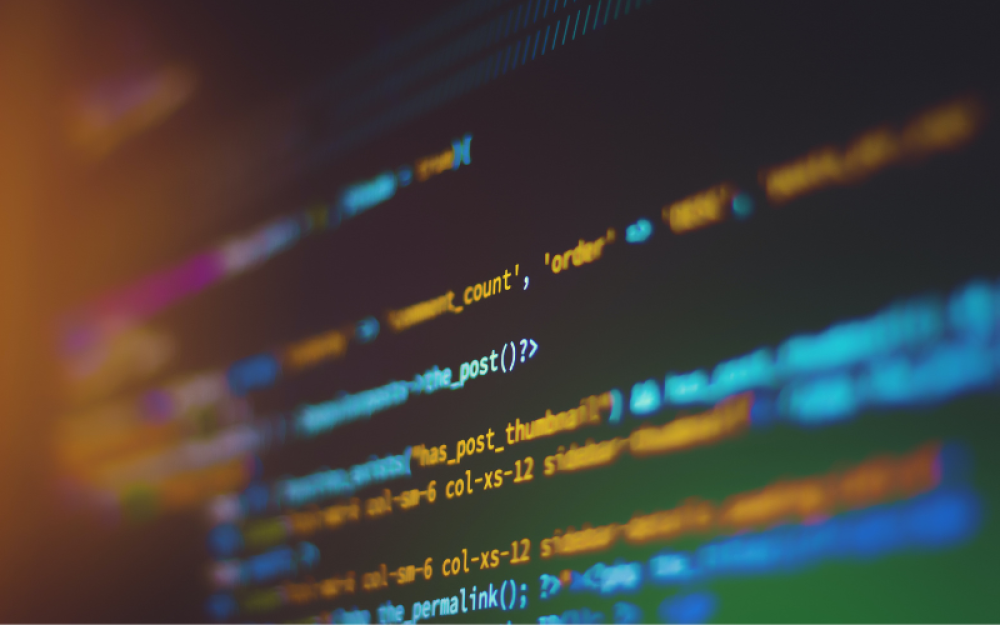 Code on a computer screen